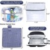 Picnic Cooler Backpack for 4 Person Picnic Set with Detachable Waterproof Pouch for Family Outdoor Camping BBQ