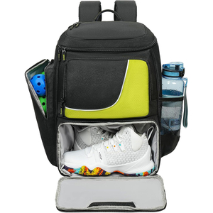 Factory Custom Unisex Polyester Pickleball Equipment Bag 3 Ways to Carry Pickleball Bag with Shoe Compartment