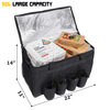 2021 Hot Selling Insulated Food Delivery Bag with Cup Holders Reusable Grocery Bag 