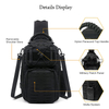 Military Molle EDC Single Shoulder Bag for Outdoor Fishing Oxford Laser Cut Tactical Sling Shoulder Bag