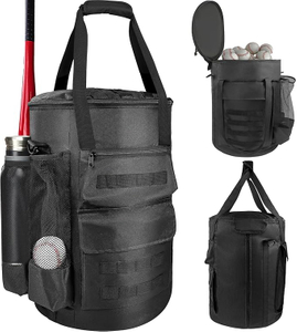 High Quality Outdoor Sports Training Baseball Ball Bucket Bag Baseball Coach Bag for Men and Women