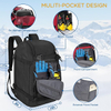 2025 Hot Selling Premium Ski Boot Bag Backpack 50L Snowboard Boot Ski Boot Travel Bag with Soft Back Panel