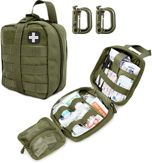 Molle EMT Pouches Rip-Away Military IFAK Medical Bag Outdoor Emergency Survival Kit Tactical First Aid Pouch Army Green