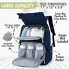 Multi-function Travel Backpack Convertible Baby Bag with Changing Pad Water Resistant Diaper Bag Backpack