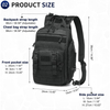 35L Durable Multi-Way Fishing Backpack Oxford Convertible Tackle Sling Crossbody Bag with Rod Holder