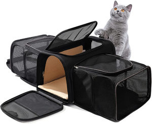 OEM Approved Pet Carrier Expandable Airline Approved Cat Dog Carrier Bag Portable Soft Sided Carriers for Pets