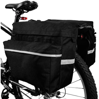 Custom Bike Rear Rack Trunk Bag Bicycle Commuting Bag with Reflective Trim Bike Pannier Bag