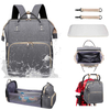 China Supplier Nappy Backpack with Foldable Baby Sleeping Bed and Changing Station Mommy Travel Bags