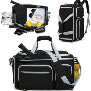 2025 New Design Large Capacity Pickleball Backpack Sports Bag Pickleball Bag Fits 4 Pickleball Paddles