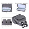 Versatile Diaper Bag Smart Organizer Travel Diaper Storage Backpack Handbag with Waterproof Changing Pad Gray