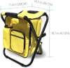 Folding 3 in 1 Stool Bag Folding Stool with Cooler Bag Collapsible Camping Seat