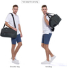 Water Resistant Travel Weekender Duffel Bag Garment Storage Bag with Wet Pocket