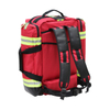 2021 Hot Sale Ultimate EMS Backpack First Aid Kit Survival Kit Polyester EMS Red Medical Bag Trauma Backpack with Clear PVC Pouch