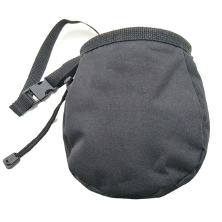 Rock Climbing Chalk Bag with Belt and Zipper Pocket For Fitness Gym Weight Lifting Hunting Bouldering Magnesia Sack Black