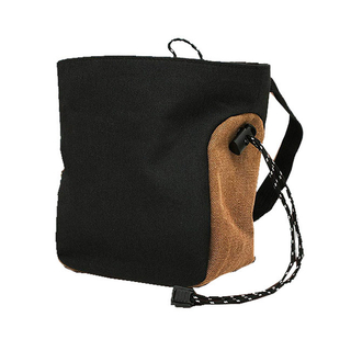 Drawstring Rock Climbing Chalk Bag Bouldering Chalk Bag In Canvas Fabric With Brush Holder Customize Color