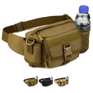 Multi Functional Outdoor Waist Bag Water Bottle Holder Lumbar Waist Pack for Fishing Hunting Running