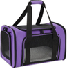 Airline Approved Collapsible Travel Puppy Carrier Bag with Removable Fleece Pad for Cat Pet Carriers 