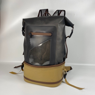 Fashion New Design Large Capacity TPU Waterproof 2 Layer Fishing Bag Detachable Waist Bag Fishing Backpack