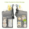 Portable Diaper Stacker for Crib Playard Baby Essentials Storage Organizer Hanging Diaper Caddy Bag 