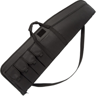 Amazon New 35"/41"/45" Tactical Single Scoped Soft Rifle Bag with 4 Magazine Holder Pouch Rifle Case