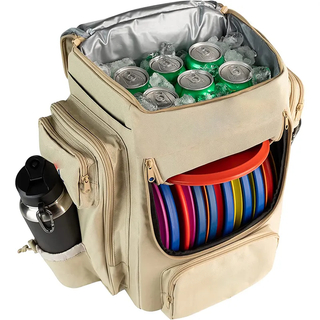 ODM/OEM Waterproof Large Capacity Sports Disc Golf Bag Outdoor Flying Disc Golf Backpack with Insulated Cooler