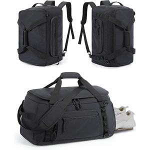 2025 New Design TSA Lightweight Duffle Bag 38L Weekender Backpack Water Resistant Gym Duffel Bag with Shoe Compartment