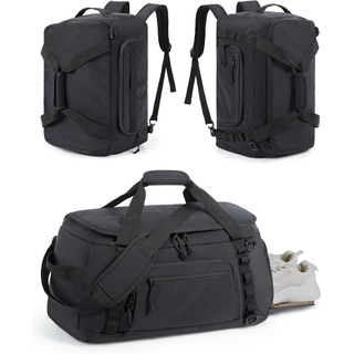 2025 New Design TSA Lightweight Duffle Bag 38L Weekender Backpack Water Resistant Gym Duffel Bag with Shoe Compartment