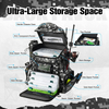 2022 New Product Large Capacity Fishing Tackle Box with Rod Holder Fishing Backpack