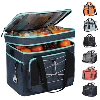 Hot Sale Water Resistant Insulated Large Camping Cooler Lunch Bag Family Camping Picnic Bag for Grocery Shopping