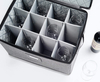 Stemware Box- Deluxe Padded Quilted Case with Dividers Service for 12 glasses Wine Glass Storage