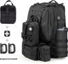 Molle EMT Pouches Rip-Away Military IFAK Medical Bag Outdoor Emergency Survival Kit Tactical First Aid Pouch Black