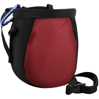Drawstring Climbing Chalk Bag Bucket with Quick-Clip Belt for Rock Climbing Weight Lifting Gymnastics