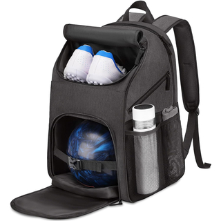 OEM/ODM Lightweight Nylon Bowling Ball Bag Multi-Functional Bowling Backpack Sport bag With Breathable Mesh Back