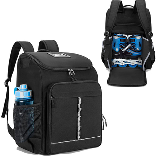 2024 New Design Roller blade Bag with Adjustable Padded Shoulder Strap Large capacity Ice Skate Backpack