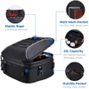 Universal 30L Luggage Storage Bag with Waterproof Rain Cover Helmet Bag Motorcycle Seat Tail Bag