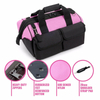 2021 New 16In Pink Tool Bag Organizer with Multifunction Storage Pockets Electrician Pouch Bag