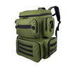 35L Lightweight Fishing Tackle Backpack with Rod & Gear Holder for Plastic Tackle Trays Storage