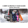 1680D Oxford Fabric Waterproof Foil Lining Ski Travel Bag Padded Snowboard Bag with Wheels Roller