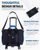 2024 New Design Double Ball Bag Detachable Bowling Roller Bag Lightweight 2 Ball Bowling Bag with Wheels Convertible Single