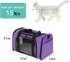 Airline Approved Collapsible Travel Puppy Carrier Bag with Removable Fleece Pad for Cat Pet Carriers 