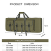 Custom Size Padded Double Rifle Gun Case Soft Bag All Around Shooting Range Tactical Rifle Backpack