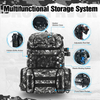 2022 New Product Large Capacity Fishing Tackle Box with Rod Holder Fishing Backpack