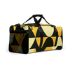 2022 New Trend Tear Resistant Yellow And Black Multiple inside Pockets Foldable Travel Duffel Bag