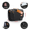 17-17.3 Inch Water-resistant Canvas Messenger Bag Computer Shoulder Bag Briefcase Laptop Bag for Men
