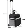 Soft Leakproof Insulated Cooler Bag with Wheels for Beach Summer Collapsible Trolley Cooler Cart 