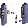 Portable Golf Cooler Bag Holds 6 Cans or Two Wine Bottles with Detachable Shoulder Strap for Golfers
