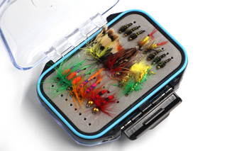 Amazon Hot Selling Fly Fishing Box Two-Sided Waterproof Lightweight Fly Box Easy Grip Transparent Lid Fly Fishing Lures Box