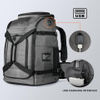 Multi Pocket Air Cushion Shoulder USB Skiing Gear Bag Ski Travel Backpack 65L Waterproof Padded Snowboard Boots Bag