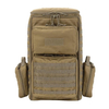 Coyote Brown Tactical Range Backpack Bag with Thick Hook and Loop Straps