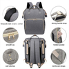 China Supplier Nappy Backpack with Foldable Baby Sleeping Bed and Changing Station Mommy Travel Bags